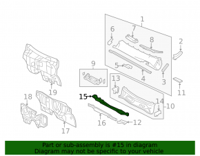 Metal wiper pan for Toyota Rav4 2006-2012