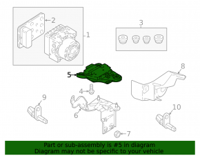 ABS bracket ABS Audi A3 8V 15-20 metal