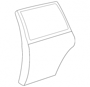 Bare rear left door for Toyota Highlander 2001-2007