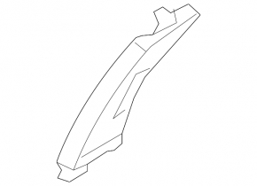 Center pillar trim, upper belt, left, Nissan Altima 13-18, beige