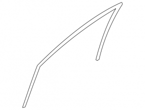 Front right glass seal for Nissan Leaf 13-17