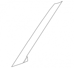 Front pillar trim, outer front left, Kia EV6 22-26
