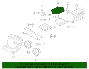 Radio tape recorder Mitsubishi Outlander Sport ASX 10-13