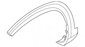 Front right fender arch trim for Kia Seltos 2021-2026