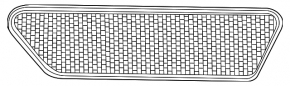 Front bumper reflector left Audi A4 B9 17-19