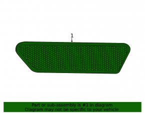 Front bumper reflector left Audi A4 B9 17-19