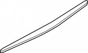 Upper trunk lid molding for Infiniti QX50 19-25 chrome