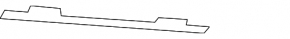 Right front bumper grille lower molding for Porsche Cayenne 19-23 light gray, Base