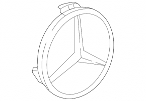 Center cap for Mercedes W167 GLE 350 450 20-23 73mm disk black