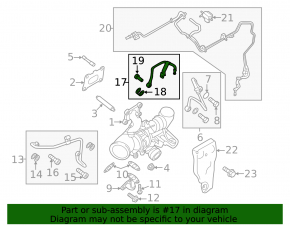 Tube for turbine Lincoln MKZ 13-16