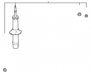 Front left shock absorber Infiniti Q60 17-20 AWD