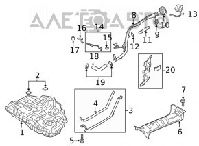 Fuel tank Mazda 6 13-21 2.5 usa