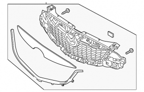 Radiator grill grille Mazda CX-5 13-15