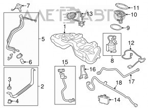 Fuel Pump Module BMW 5 F10 11-16 chip is broken