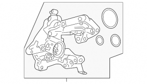 Pump housing Honda CRV 20-22 hybrid