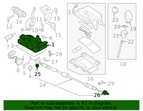Gearbox shifter Subaru Forester 19-24 SK