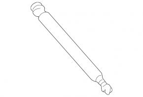 Left trunk lid shock absorber for VW CC 13-17 rest.
