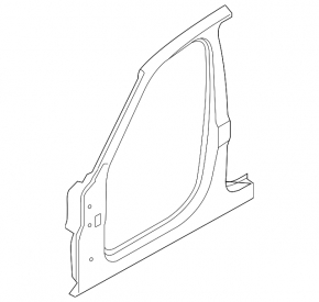 Body pillar central right BMW X5 F15 14-18