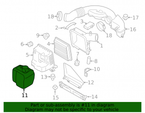 Garbage collector Subaru Forester 08-13 SH