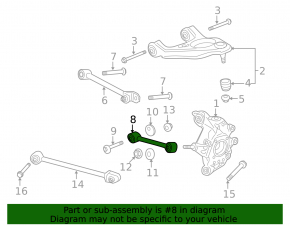 Rear left camber arm Acura TLX 15-20 AWD