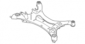 Rear subframe for Nissan Pathfinder 13-20 FWD