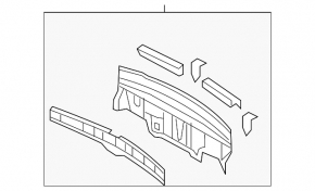 Lexus LS460 LS600h 07-12 Rear Panel