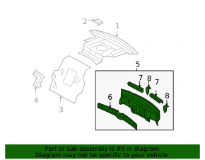 Lexus LS460 LS600h 07-12 Rear Panel
