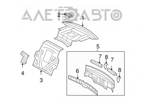Lexus LS460 LS600h 07-12 Rear Panel