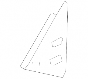 Triangle plug for the front left door of a Lexus LX 22-26