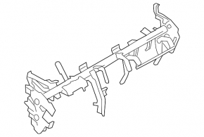 Nissan Leaf 11-12 underdash reinforcement pipe