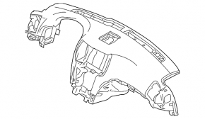 Dashboard front panel without AIRBAG Infiniti G25 G35 G37 4d 06-14 without navigation