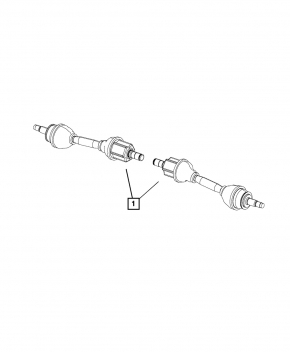 Front left axle drive for Jeep Compass 23-25 AWD automatic transmission