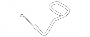 Parking brake cable front Audi Q7 4L 10-15