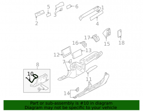 Parking brake cable front Audi Q7 4L 10-15