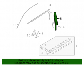 Front left side door trim for Audi Q3 83A 19-25