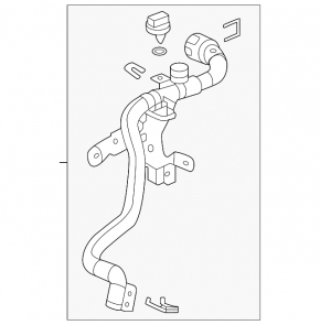 Chevrolet Equinox EV 24-26 cooling system hose to heater supply with sensor and bracket