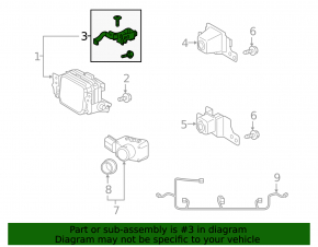 Cruise radar bracket Toyota Rav4 13-18
