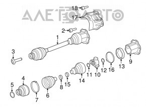 Front left drive guard Porsche Macan 15-