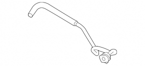 Cooling return pipe, reservoir-head, Audi Q5 8R 13-17 2.0T, hybrid