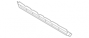 Lower grille front bumper Audi A5 F5 17-19 black S-Line