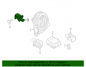 Front left airbag sensor for Porsche Cayenne 958 11-14