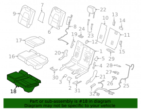 Seat 2nd row left Porsche Cayenne 19-26 leather black with perforation, Comfort