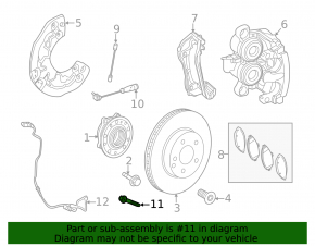 ABS sensor front left Mercedes W167 GLE 350 450 20-23