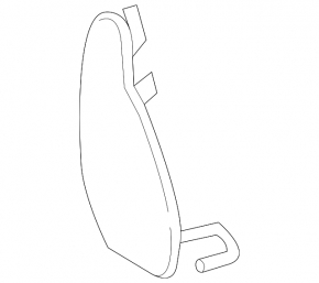 Plug towing hook front bumper Mercedes C-class W205 15-18 under Luxury