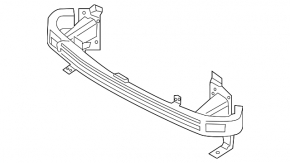 Front bumper reinforcement Ford Edge 15-18 prerest USA