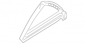 Rear left triangle door glass for Mazda6 2003-2008