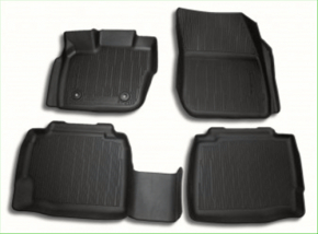 Set of floor mats for Lincoln MKZ 17-20 rubber black