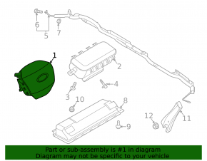 Airbag in the steering wheel driver Ford Explorer 20-