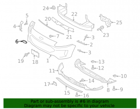 Ford Escape MK4 20-22 Front Bumper Badge Emblem