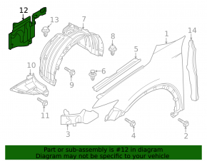 Front right arch protection Mazda CX-50 24-26